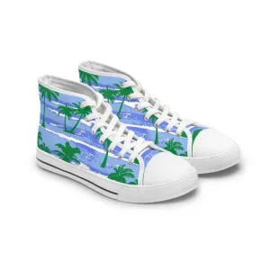 Tropical Palm Trees Women's High Top Sneakers