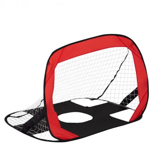 2-in-1 Portable Pop up Kids Soccer Goal Net with Carry Bag