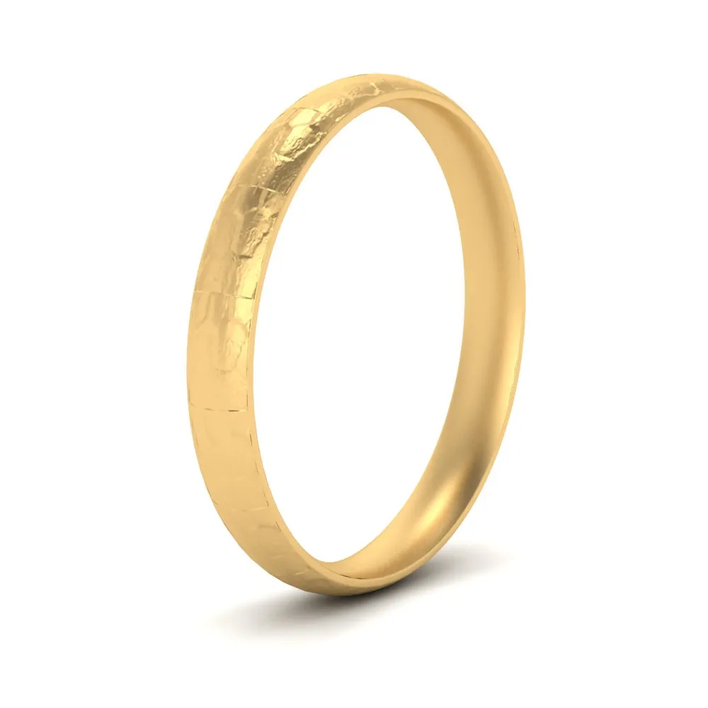 5 MM - 8 MM Lightweight Rock Texture Mens Wedding Band 14K Gold