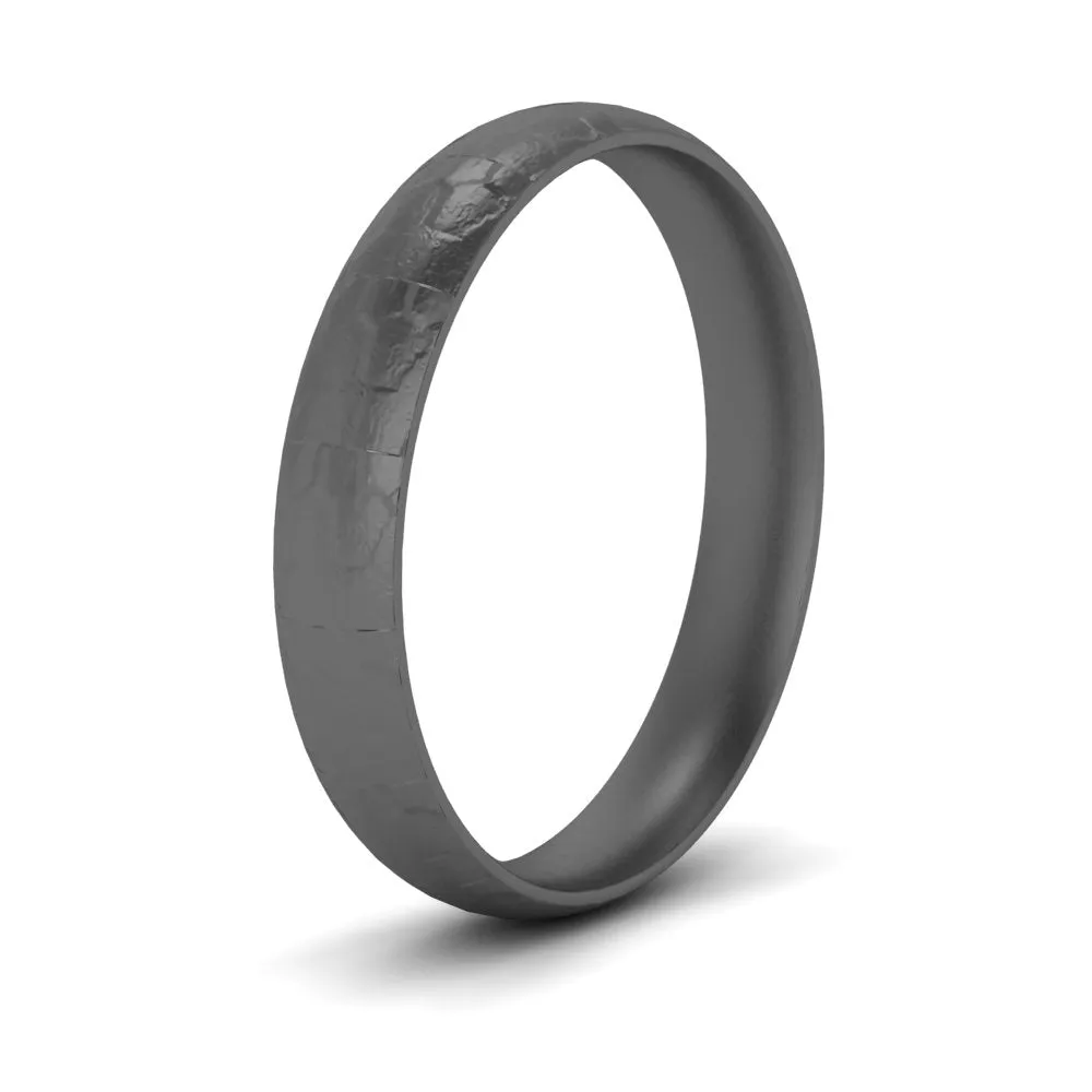 5 MM - 8 MM Lightweight Rock Texture Mens Wedding Band 14K Gold