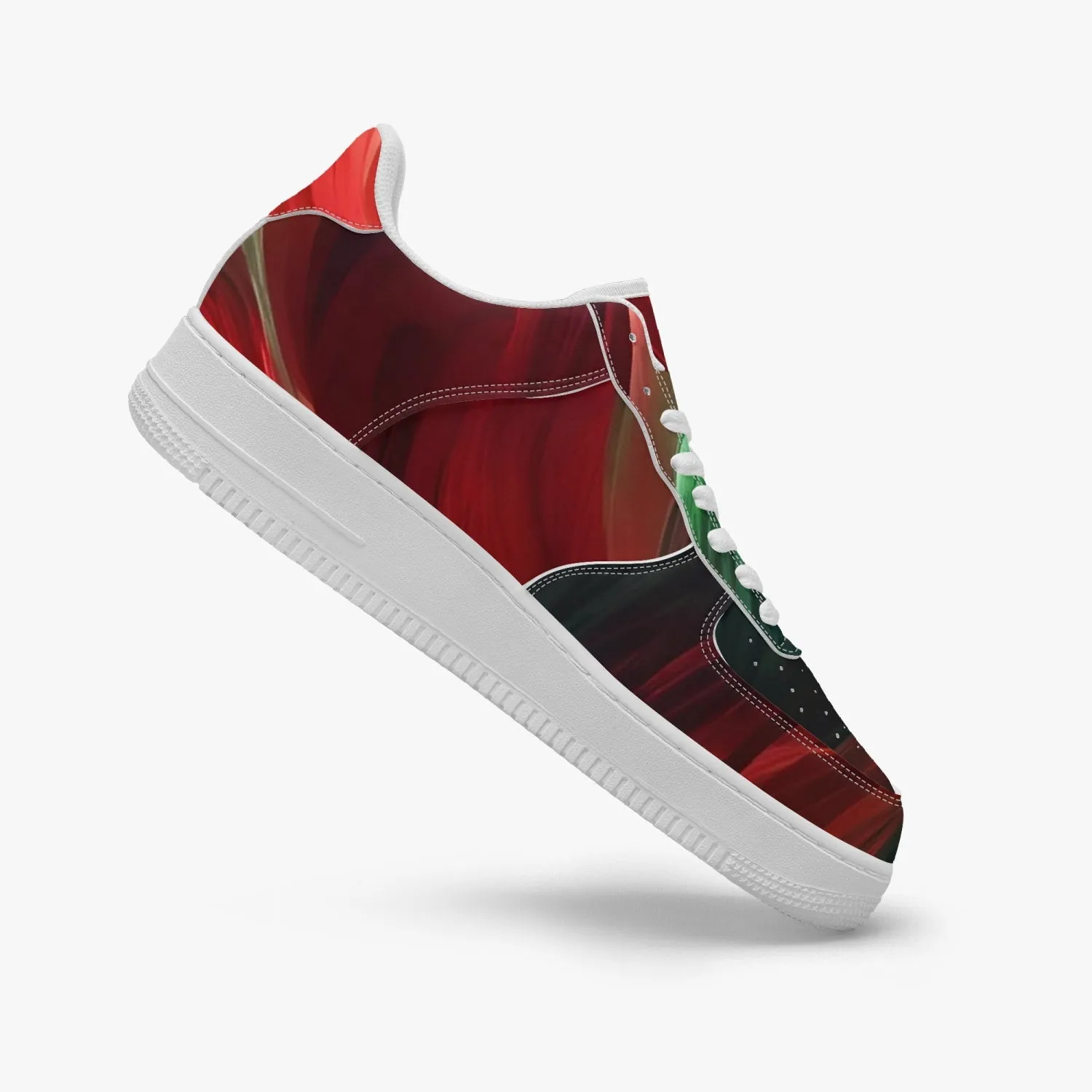 977. AF1 Low-Top Leather Sports Sneakers - Tongue Printable