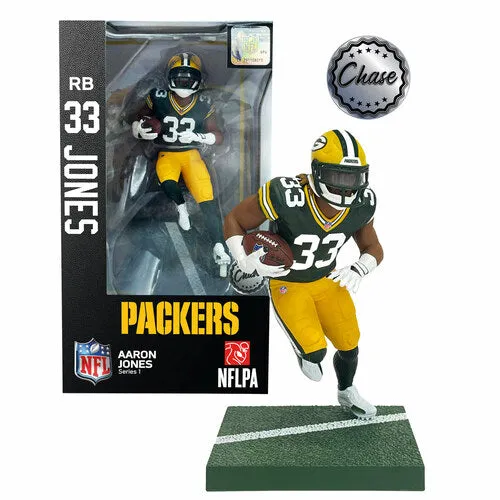 Aaron Jones #33 Green Bay Packers NFL Series 1 CHASE Import Dragon 6" Figure