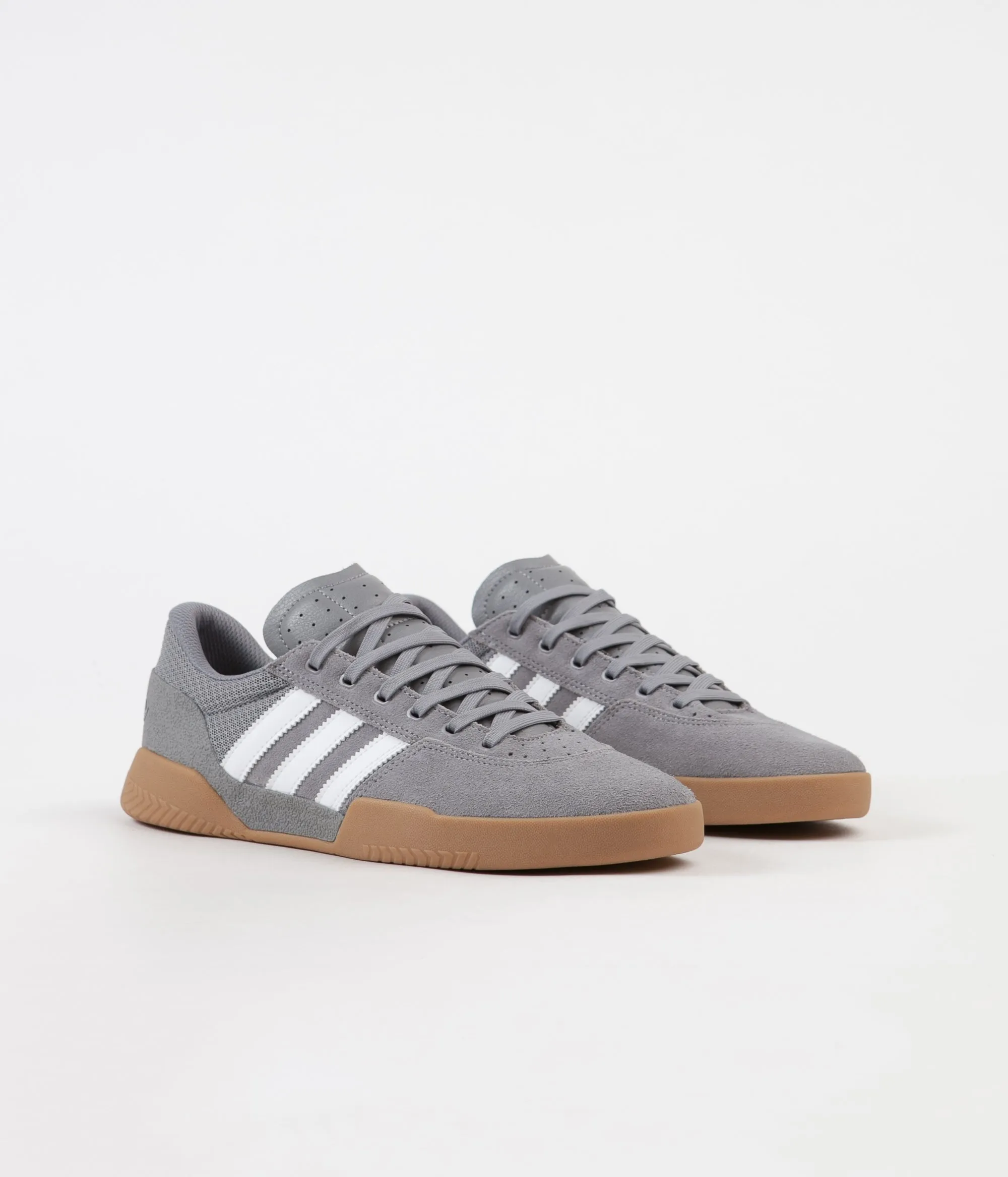 Adidas City Cup Shoes - Grey Three / FTW White / Gum4