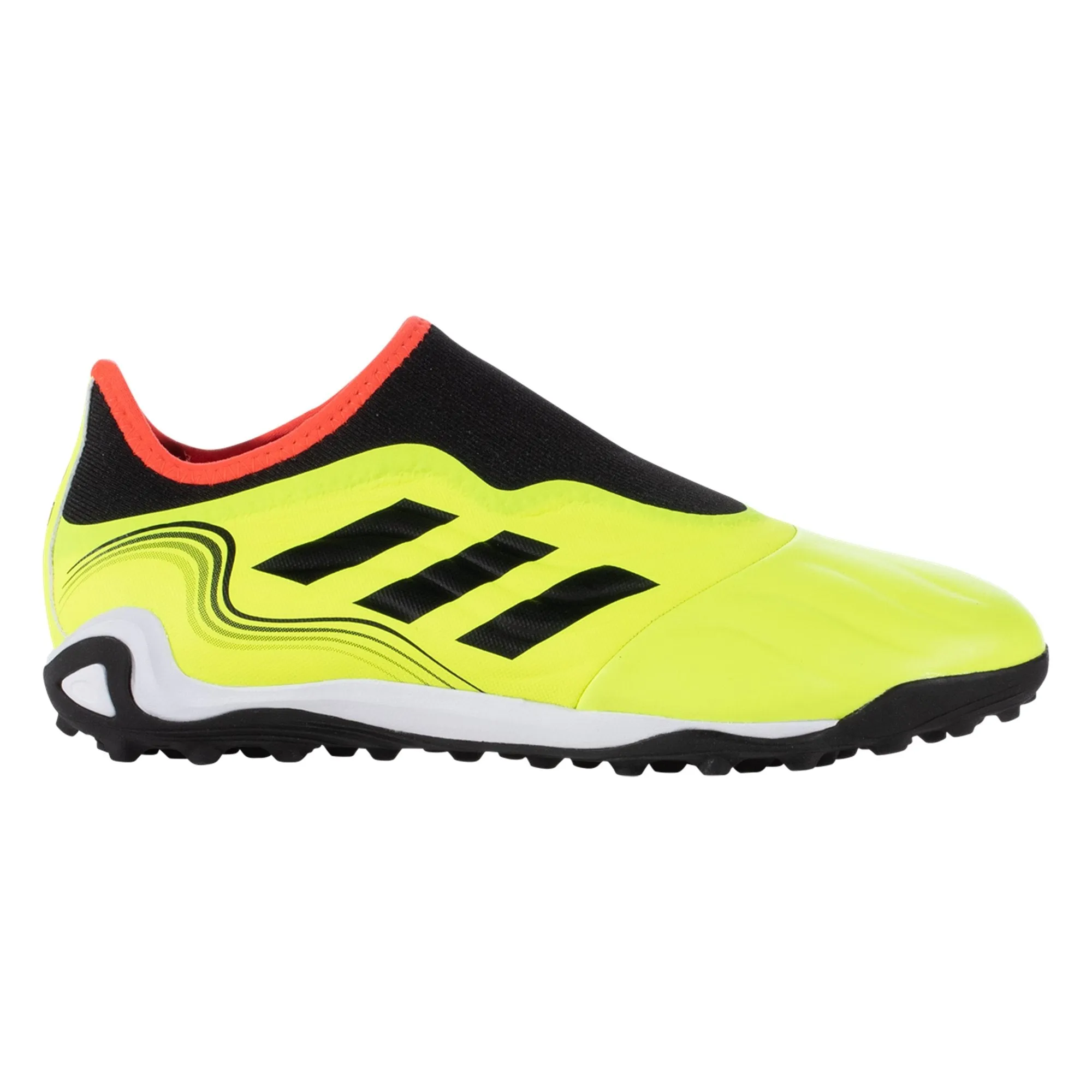 adidas Copa Sense .3 Laceless TF Artificial Turf Soccer Shoes - TeamSolarYellow/CoreBlack/SolarRed