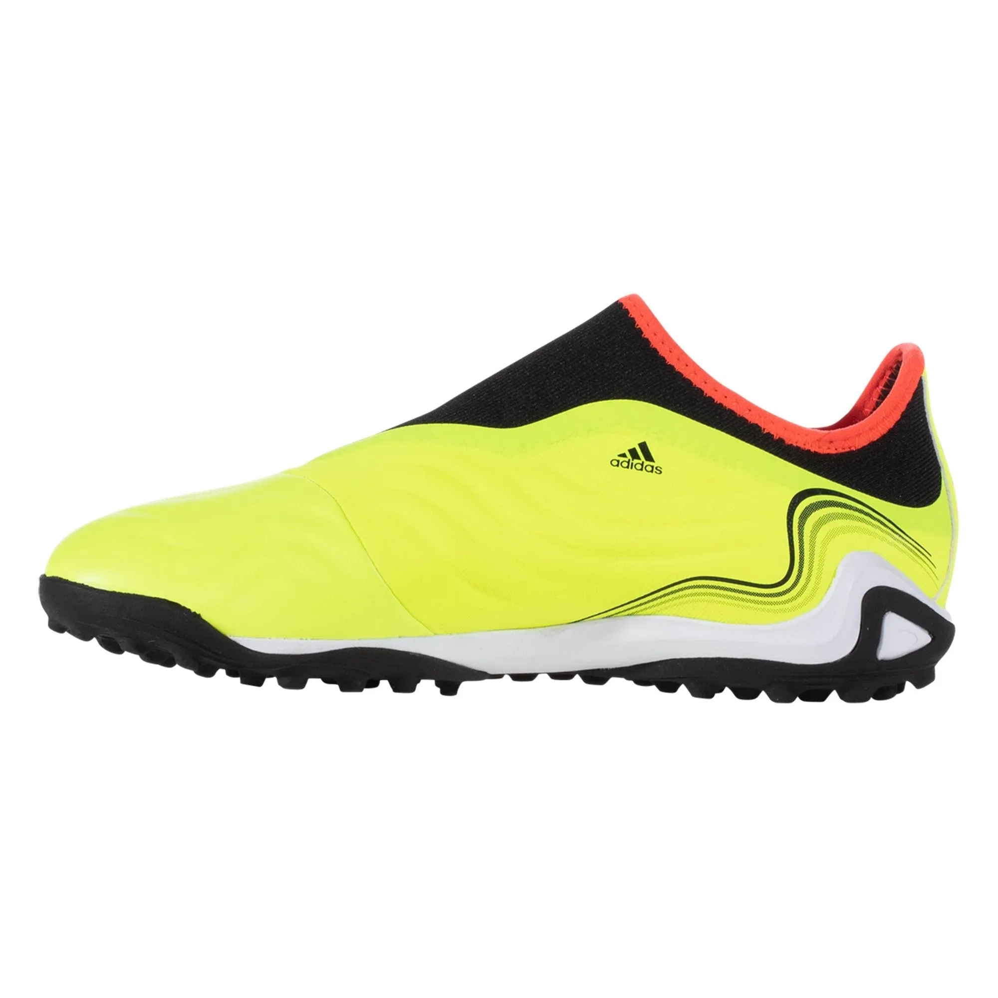 adidas Copa Sense .3 Laceless TF Artificial Turf Soccer Shoes - TeamSolarYellow/CoreBlack/SolarRed