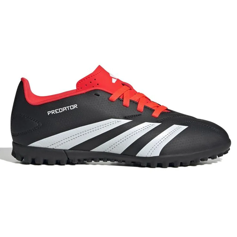 adidas Jr. Predator Club Turf Soccer Shoes (Core Black/White)