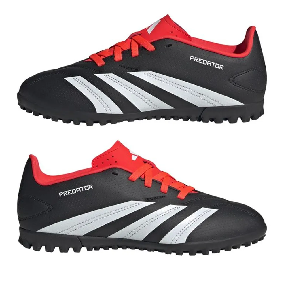 adidas Jr. Predator Club Turf Soccer Shoes (Core Black/White)