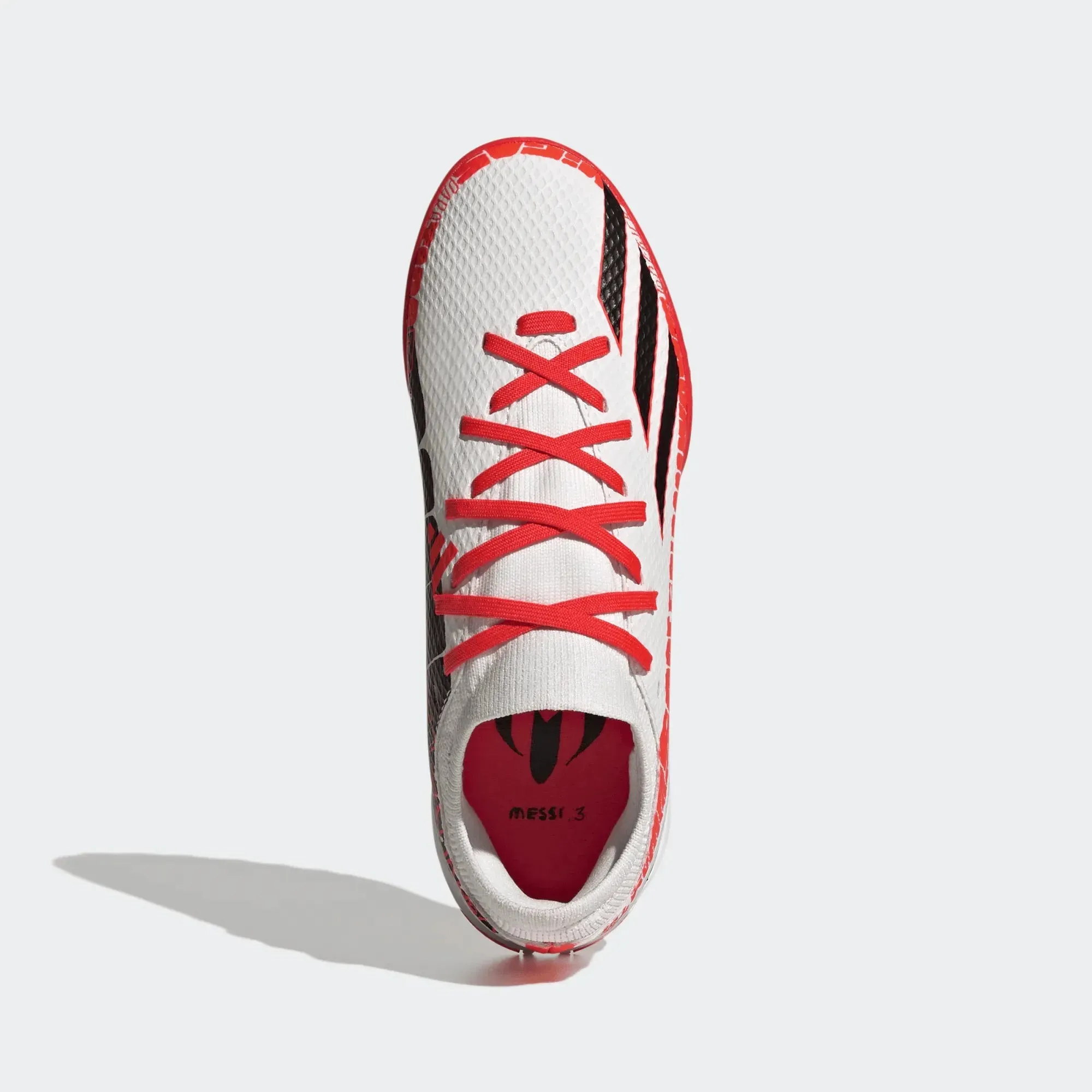 adidas JR X SpeedPortal Messi .3 Turf - White-Black-Solar Red