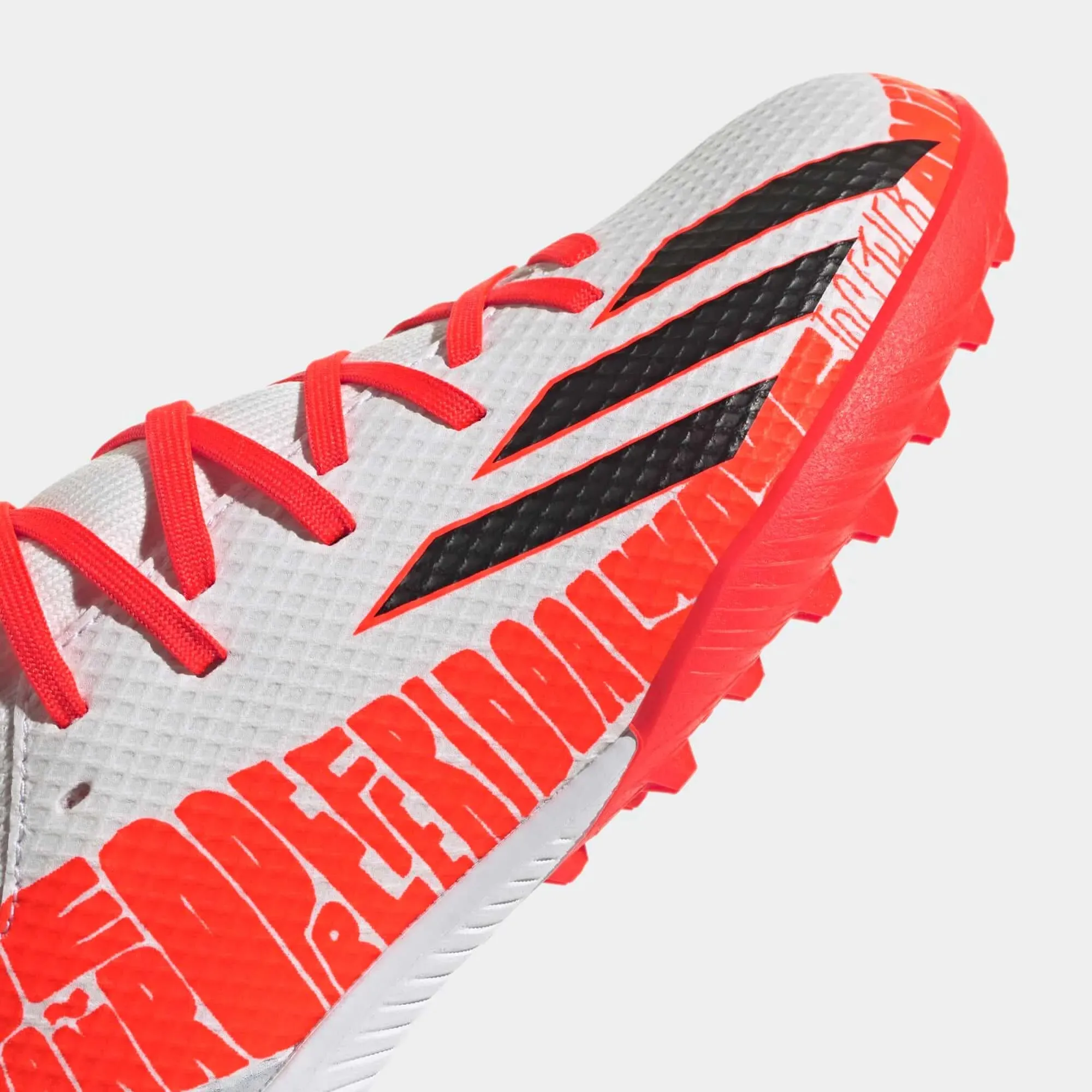 adidas JR X SpeedPortal Messi .3 Turf - White-Black-Solar Red