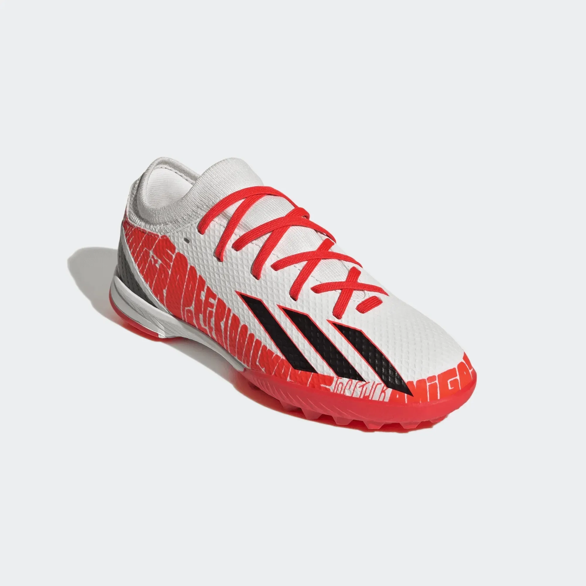 adidas JR X SpeedPortal Messi .3 Turf - White-Black-Solar Red