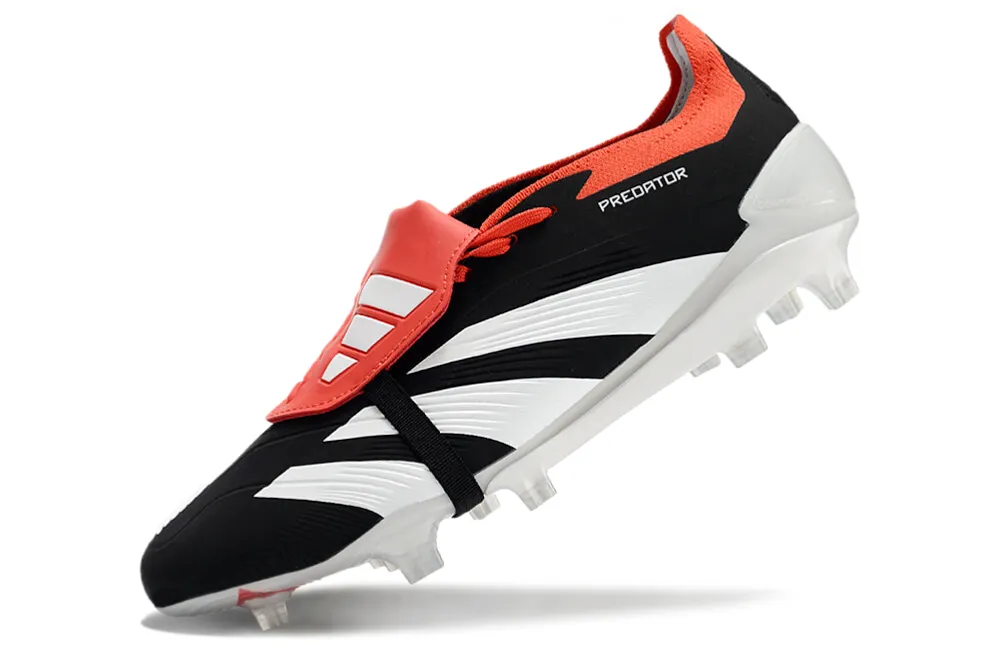 Adidas Predator Elite Shoes - Black | White | Red - FREE SHIPPING WORLDWIDE