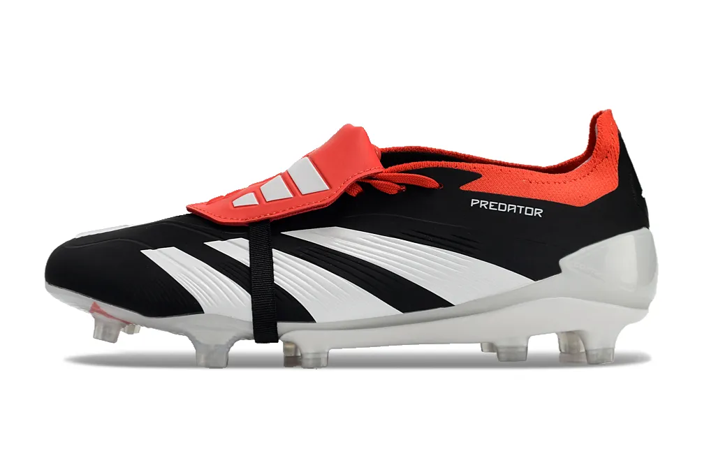 Adidas Predator Elite Shoes - Black | White | Red - FREE SHIPPING WORLDWIDE