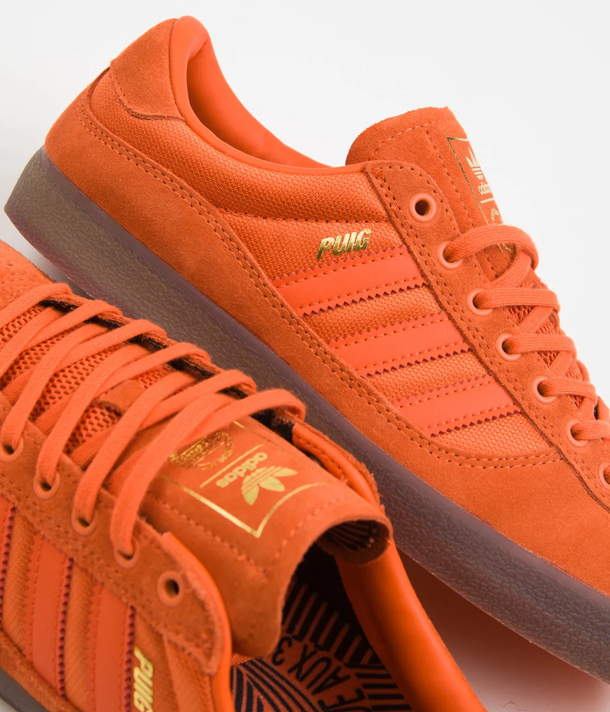 Adidas Puig Indoor Shoes - Semi Impact Orange / Semi Impact Orange / Gum5