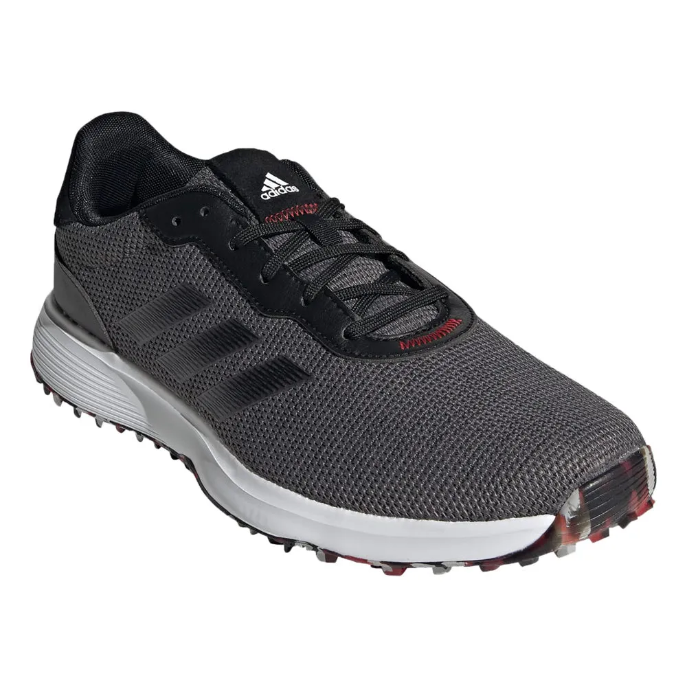 adidas S2G Waterproof Spikeless Shoes - Grey Four/Black/Scarlet