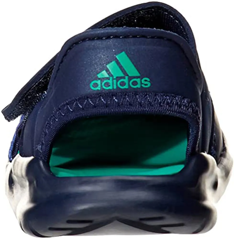 ADIDAS Unisex Toddler Forta Swim I Slides, Navy/Green