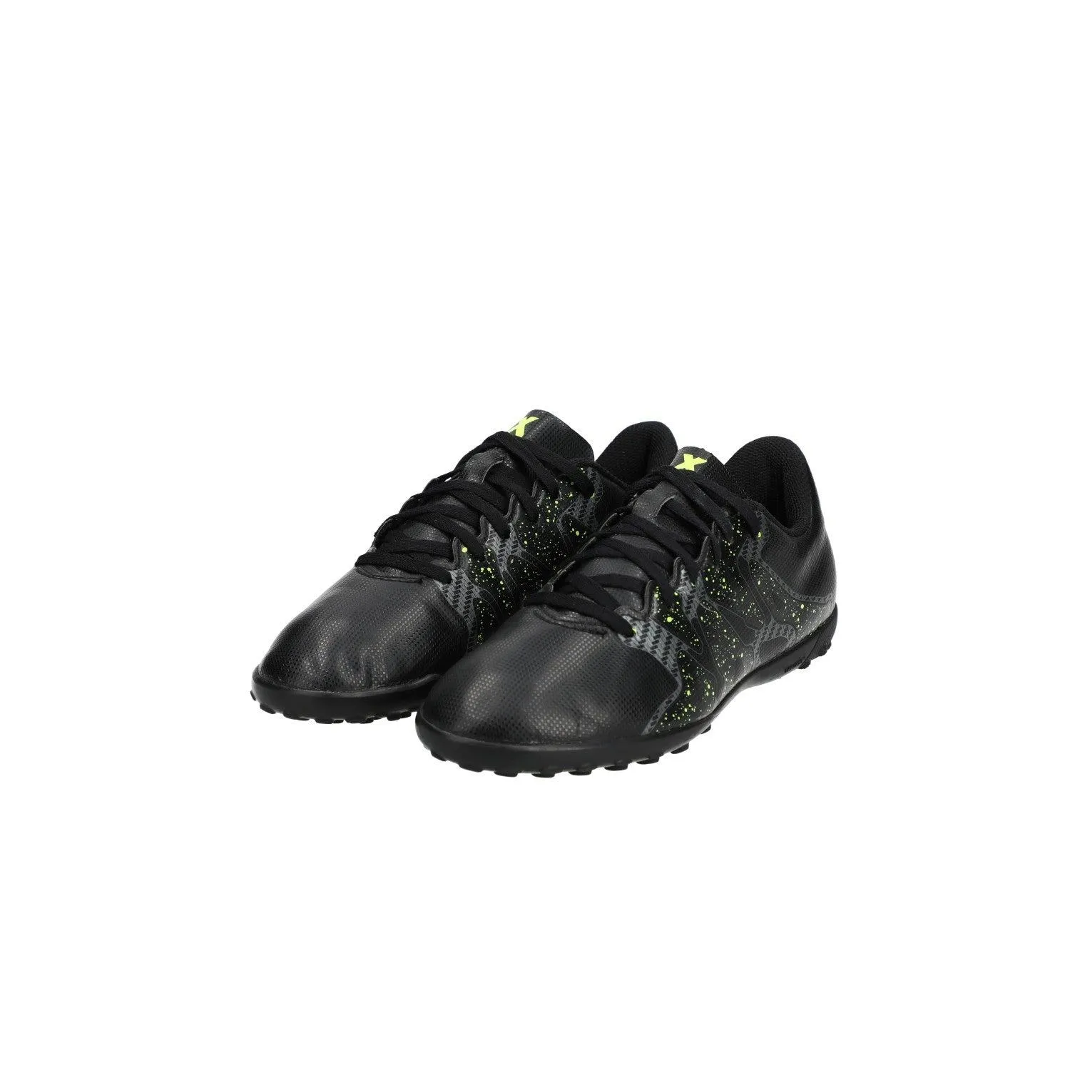 Adidas X 15.4 Tf Football Sport Shoes Leather Black Colour For Kids