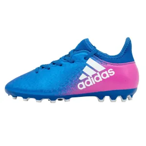 Adidas X 16.3 Ag J Sport Shoes Fabric Blue Colour For Kids