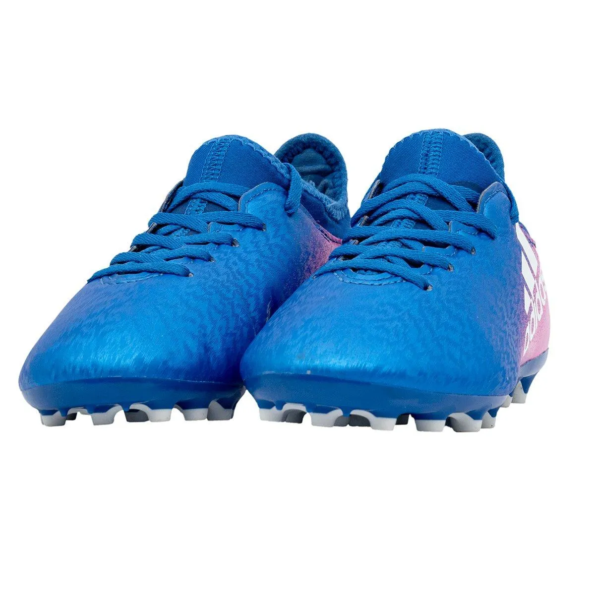 Adidas X 16.3 Ag J Sport Shoes Fabric Blue Colour For Kids