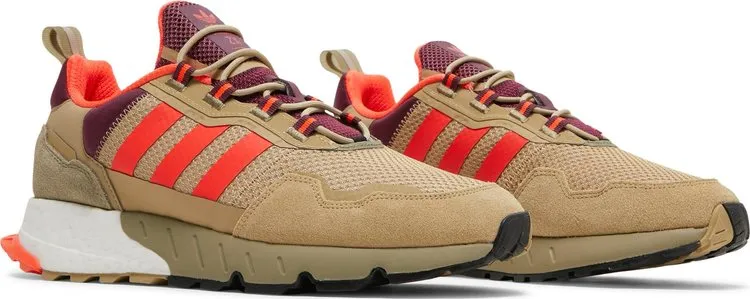 Adidas ZX 1K Boost 'Beige Tone Victory Crimson' Sneakers, Brown