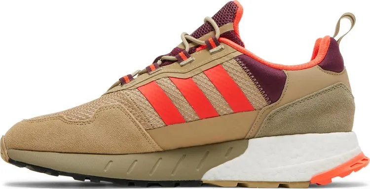 Adidas ZX 1K Boost 'Beige Tone Victory Crimson' Sneakers, Brown