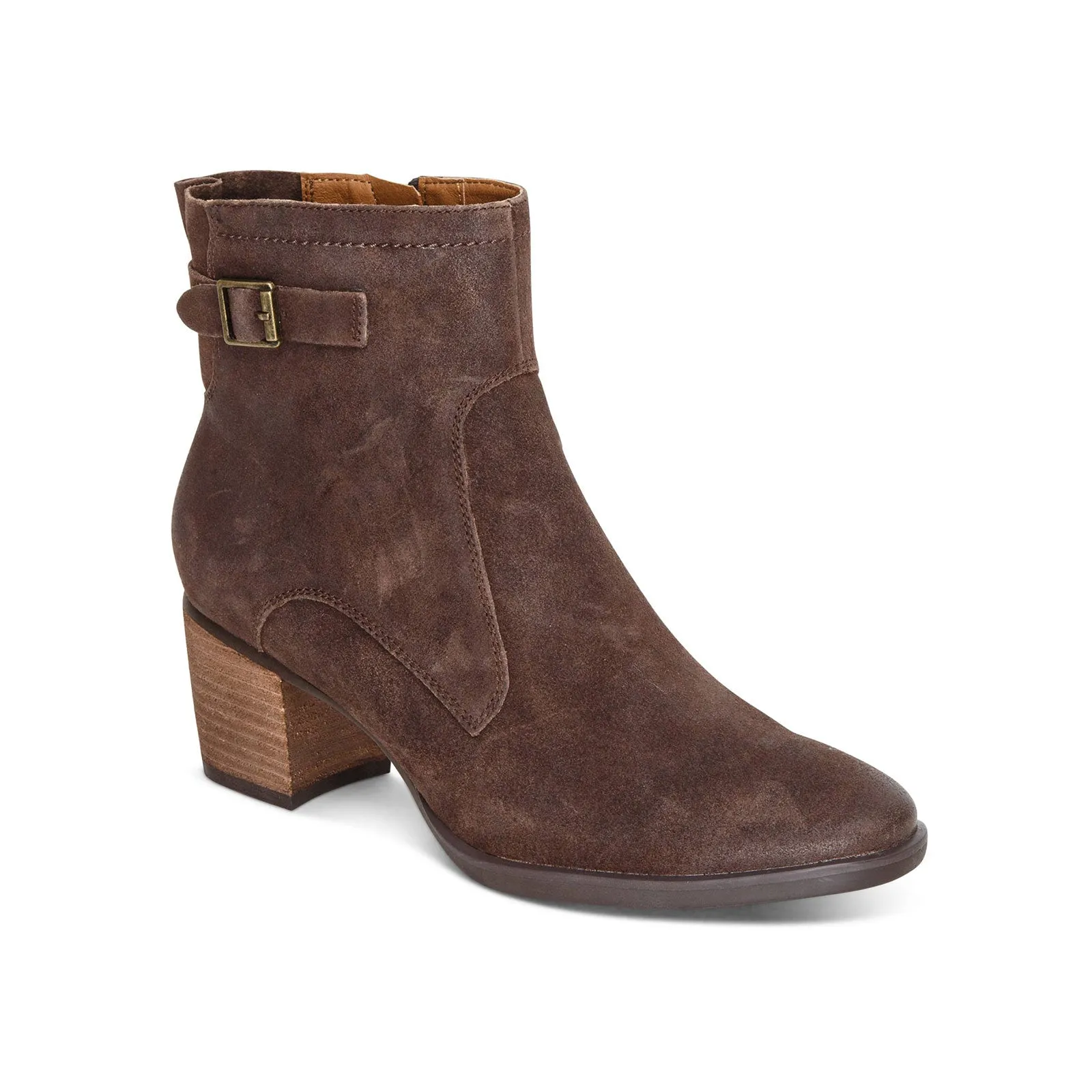 Aetrex Rubi Ankle Boot (Women) - Dark Brown