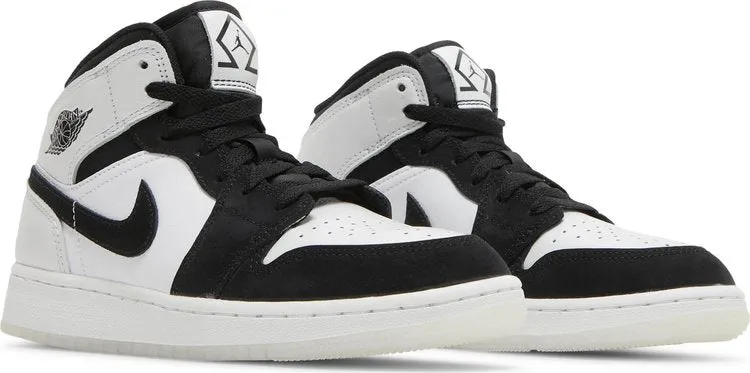 Air Jordan 1 Mid SE GS Diamond sneakers, white