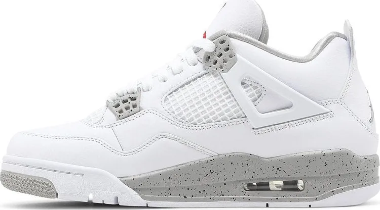 Air Jordan 4 Retro White Oreo sneakers, gray