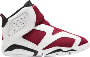 Air Jordan 6 Retro Little Flex PS Carmine, white