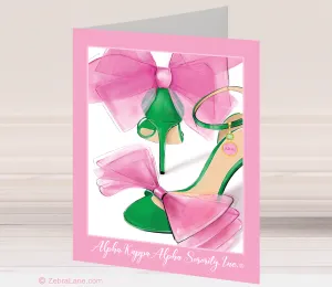 AKA Bow Shoes Cards