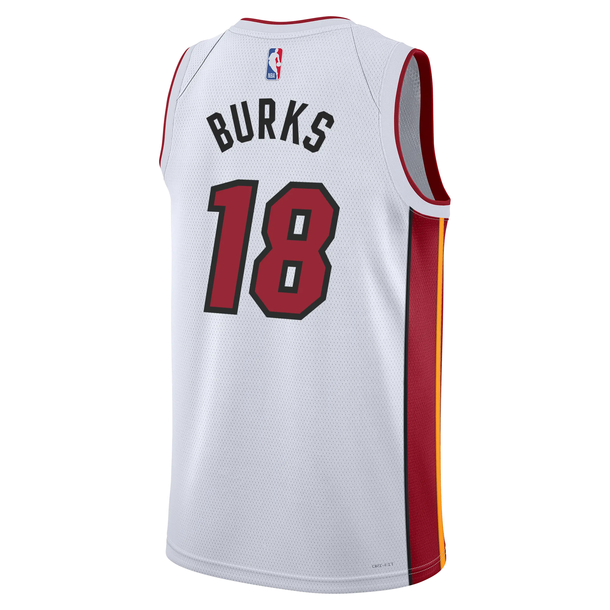 Alec Burks Nike Miami HEAT Association White Swingman Jersey