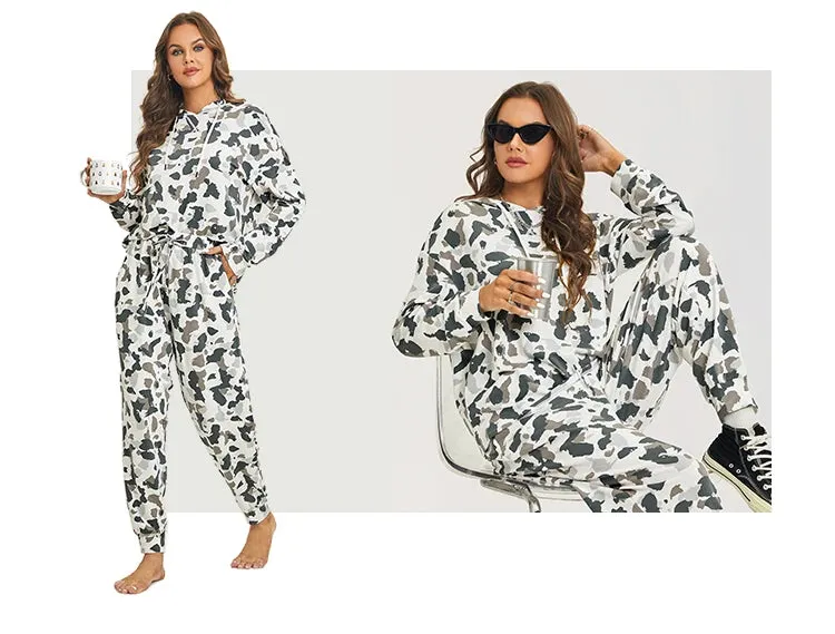 All-Day Soft Cotton Lounger Set with Hood