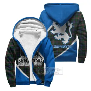 Allison Family Crest Tartan Sherpa Hoodie Celebrate Saint Andrew's Day in Style