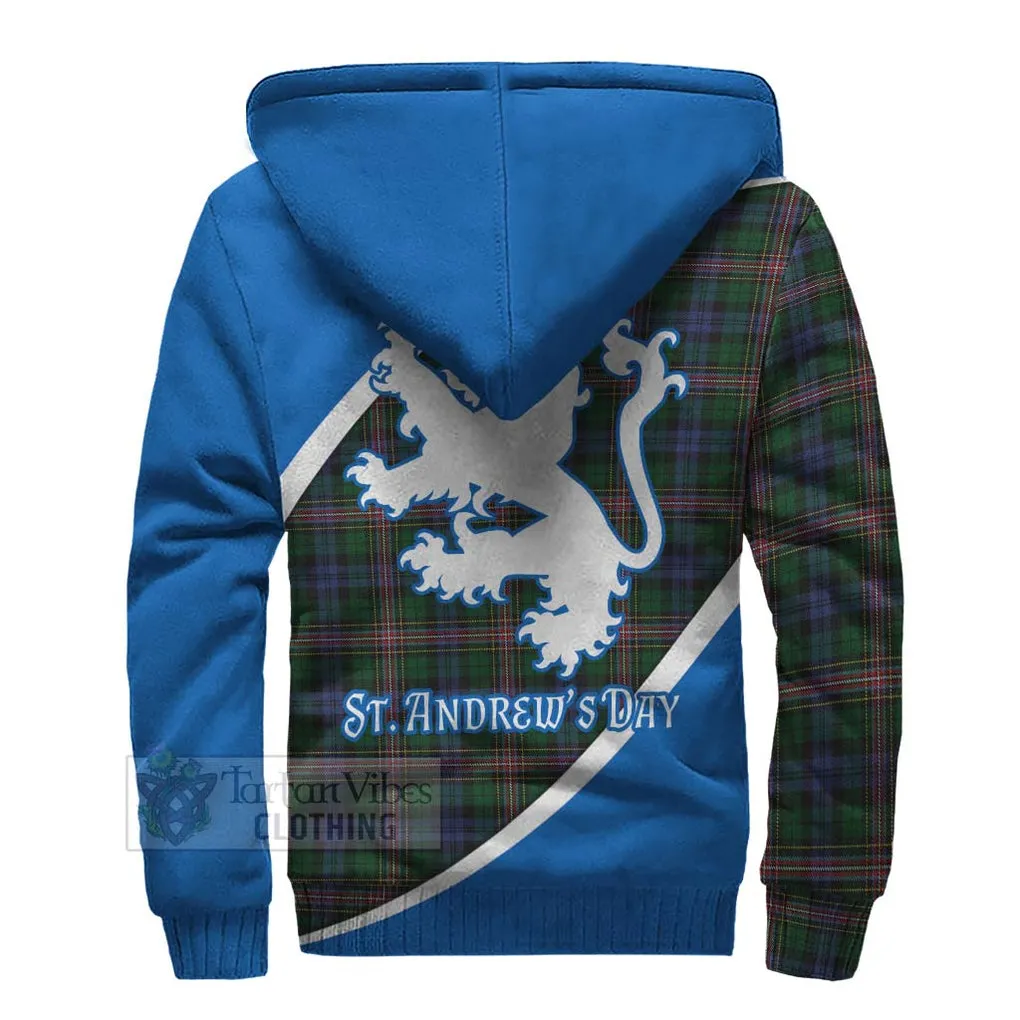 Allison Family Crest Tartan Sherpa Hoodie Celebrate Saint Andrew's Day in Style