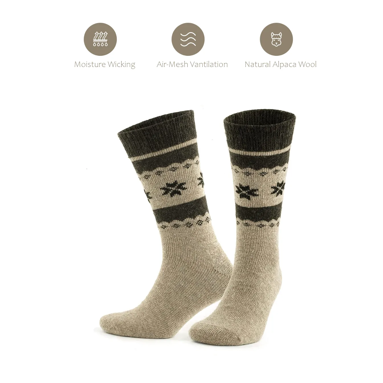 Alpaca Socks Snowflake