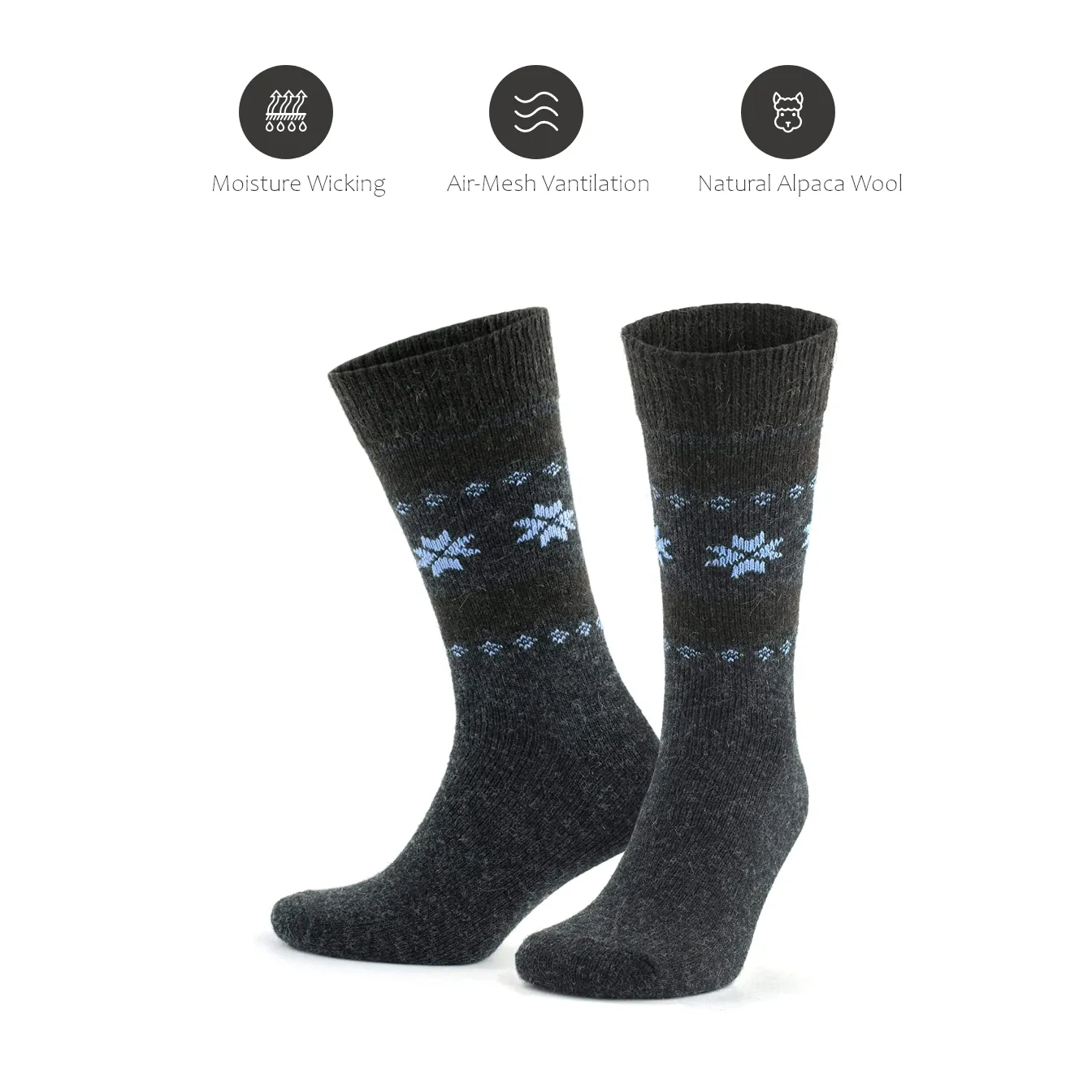 Alpaca Socks Snowflake