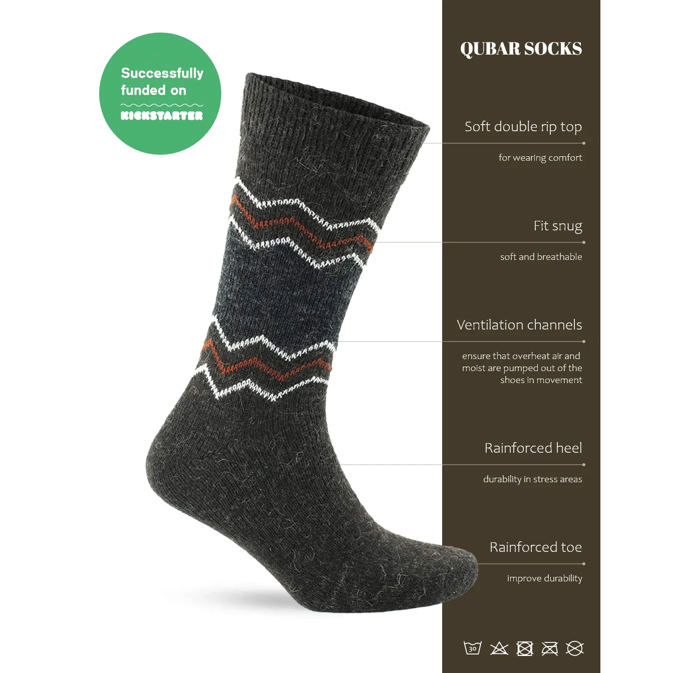 Alpaca Socks ZigZag