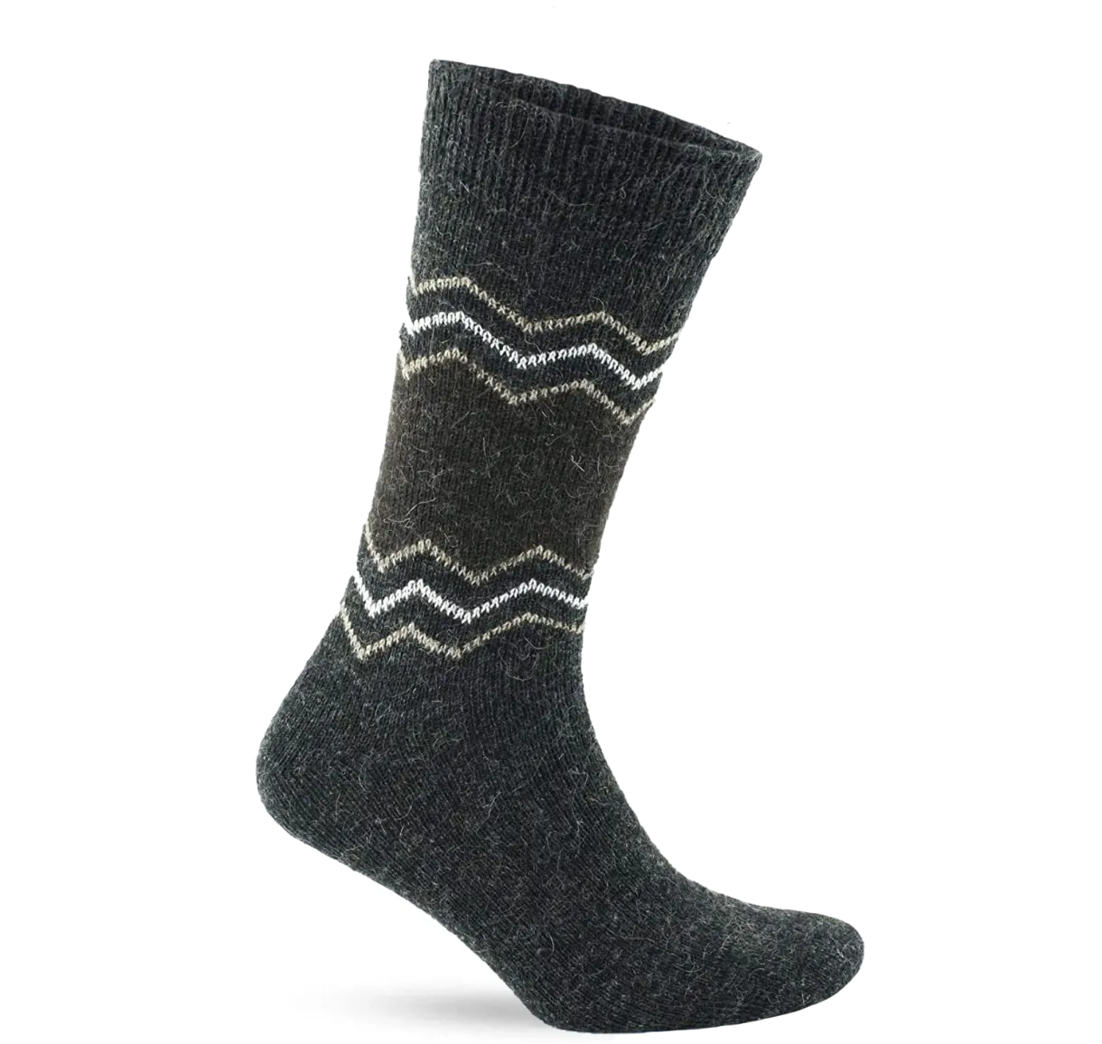 Alpaca Socks ZigZag