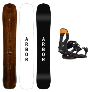 Arbor A-Frame Camber Snowboard with Arbor Cypress Snowboard Binding 2025