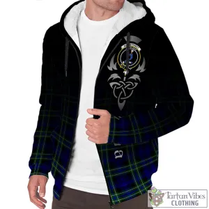 Arbuthnot Modern Tartan Sherpa Hoodie Featuring Alba Gu Brath Family Crest Celtic Inspired