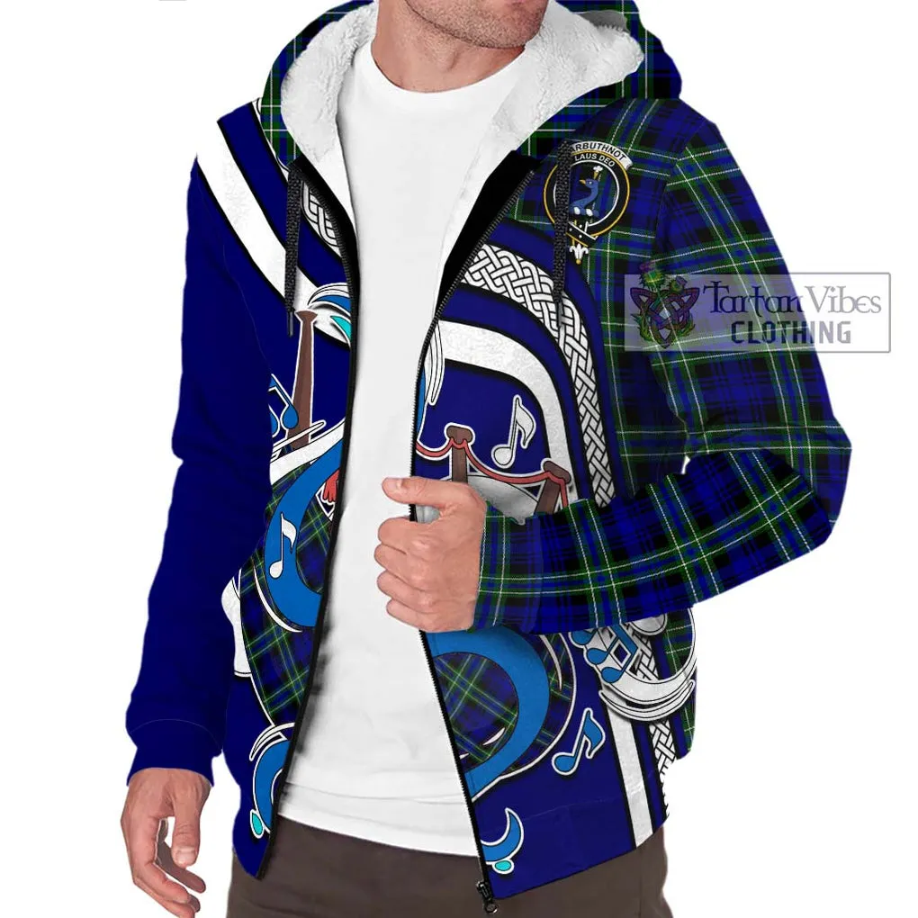 Arbuthnot Modern Tartan Sherpa Hoodie with Epic Bagpipe Style