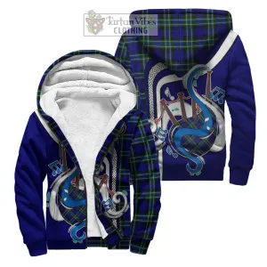 Arbuthnot Modern Tartan Sherpa Hoodie with Epic Bagpipe Style