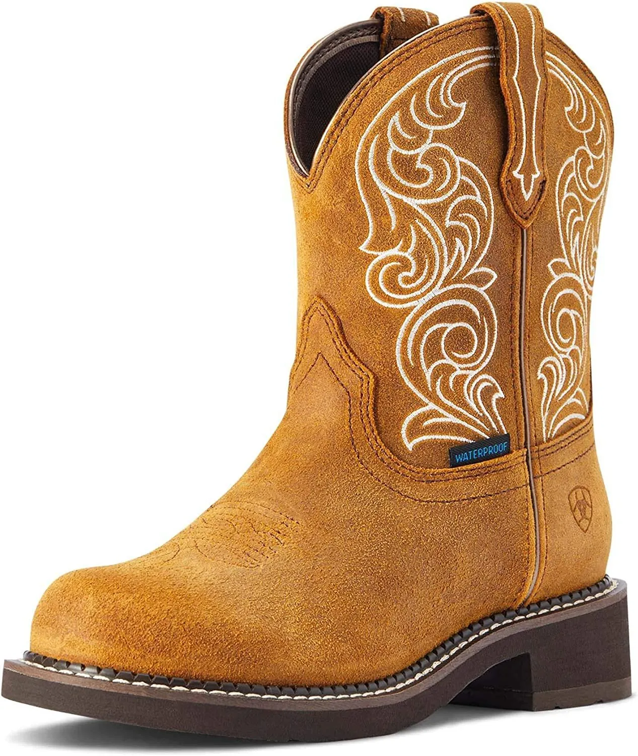 Ariat Women's Fatbaby Heritage Waterproof Western Boot, Ginger Spice