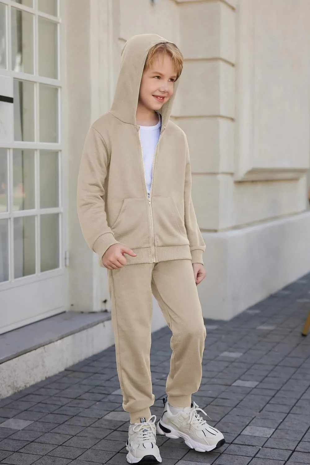 Arshiner Boys' 2 Piece Athletic Tracksuit Jogging Sets