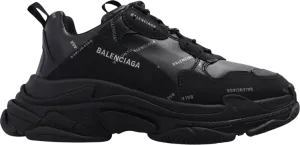 Balenciaga Triple S Sneaker Allover Logo - Black