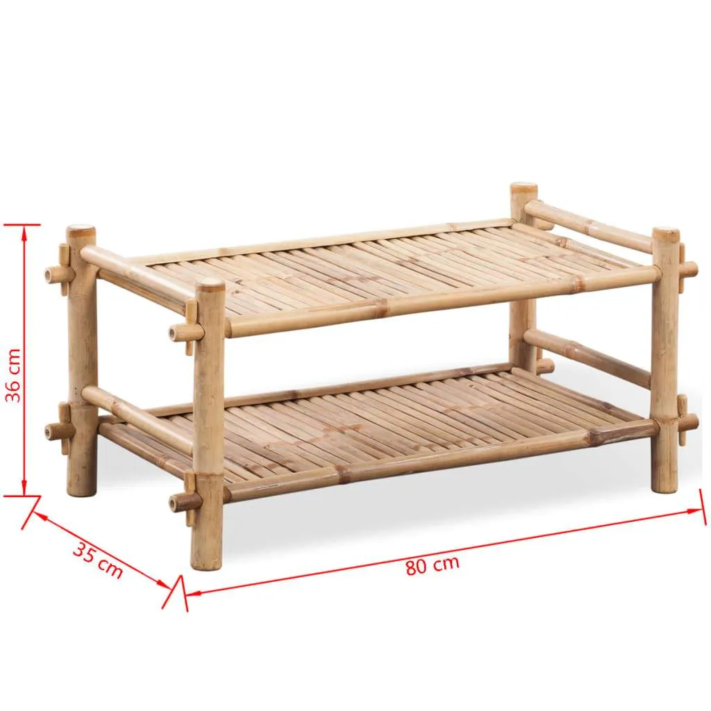 Bamboo Shoe Rack | 2-Tier