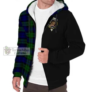 Bannatyne Tartan Sherpa Hoodie with Family Crest and Half Of Me Style