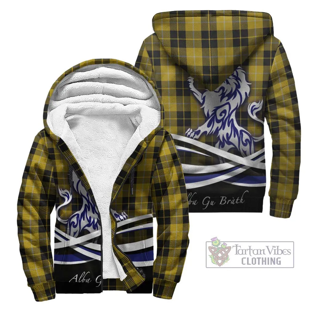 Barclay Dress Tartan Sherpa Hoodie with Alba Gu Brath Regal Lion Emblem