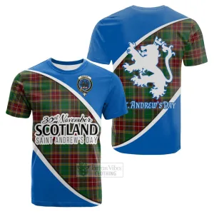 Baxter Family Crest Tartan Cotton T-shirt Celebrate Saint Andrew's Day in Style