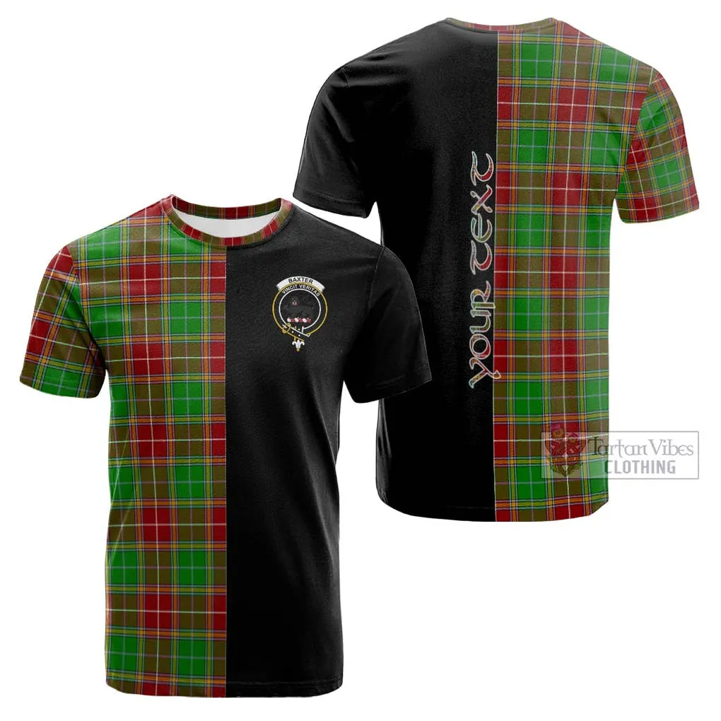 Baxter Modern Tartan Cotton T-shirt with Family Crest and Half Of Me Style