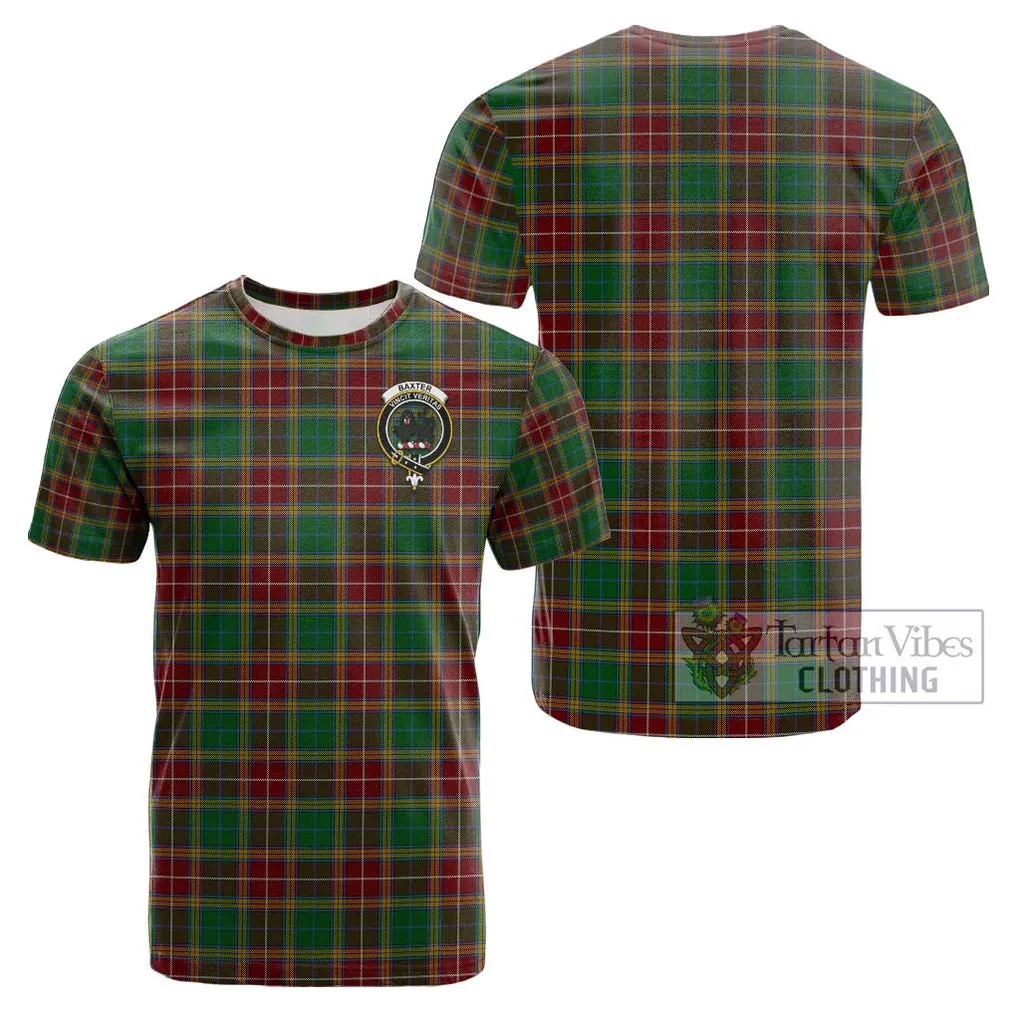 Baxter Tartan Cotton T-Shirt with Family Crest